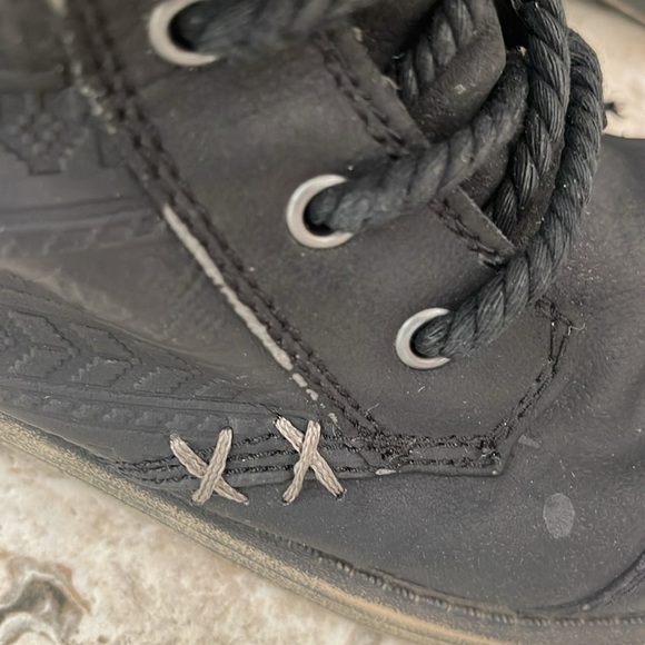 ROXY Mountain & The Seas black tall winter lace up boots size 6.5 - Picture 8 of 16